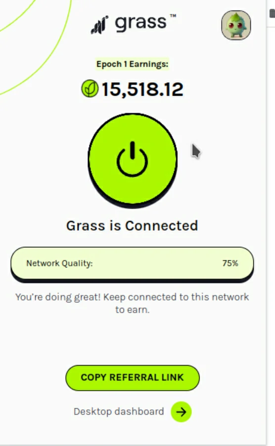 【WIFI挂机挖矿】零成本撸Depin Grass，Linux安卓Windows都可以！插图3